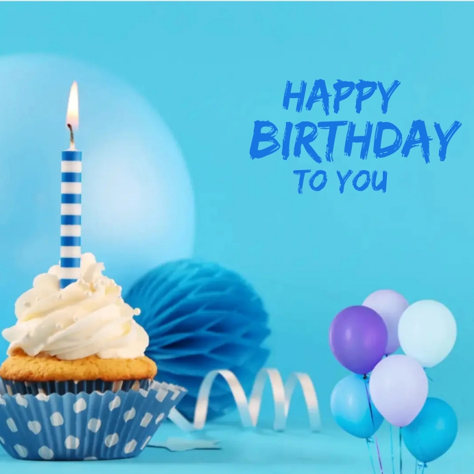 Happy birthday stickers Template PosterMyWall