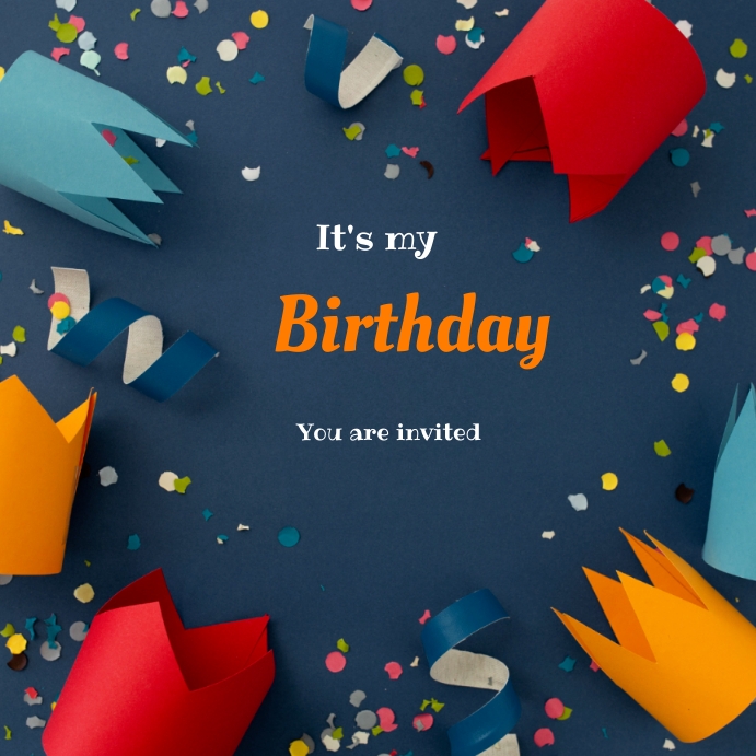 Happy birthday stickers Template PosterMyWall