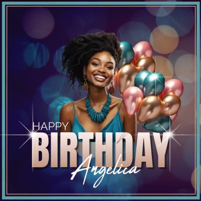 Happy birthday template,music and audio video Wpis na Instagrama