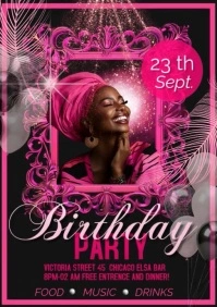 happy birthday template (9) A4