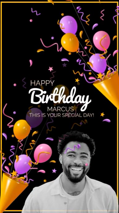 happy birthday template (7) Instagram Story