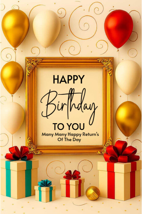 Copy of Happy birthday template 2025 | PosterMyWall