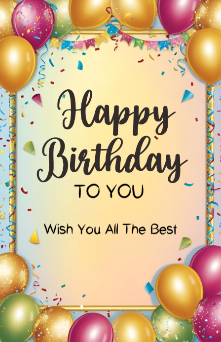 Copy of Happy birthday template 2025 | PosterMyWall