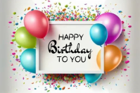 Happy Birthday template 2025 Étiquette