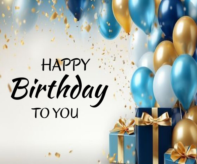 Happy Birthday template 2025 Medium Reghoek
