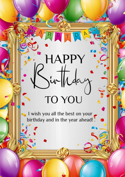 Copy of Happy birthday template 2025 | PosterMyWall