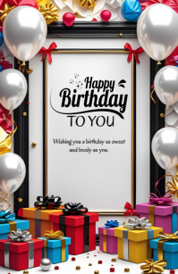 Happy Birthday Template 2025 Tabloid