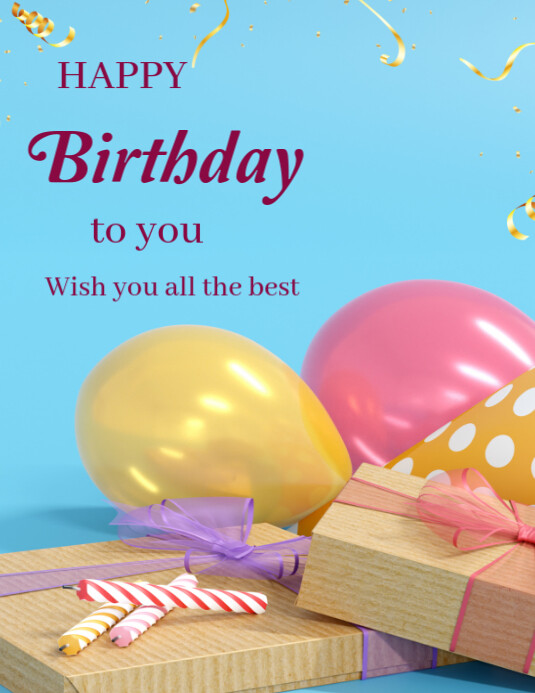 Happy birthday template 2025 Pamflet (VSA Brief)