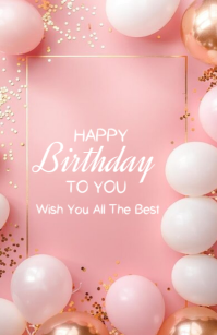 Happy birthday template 2025 小报