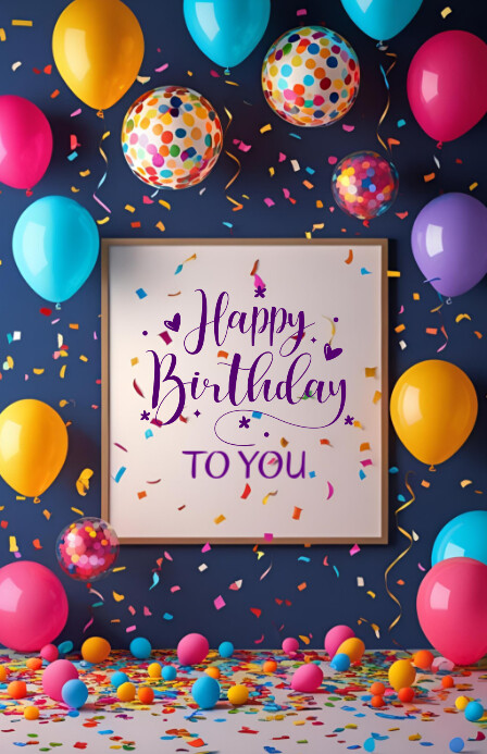 Happy birthday template 2025 Tablóide