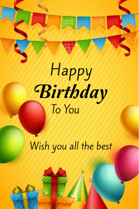 Happy Birthday template 2025 | PosterMyWall