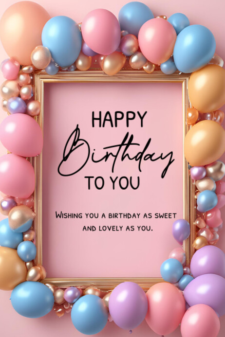 Copy of Happy Birthday Template 2025 | PosterMyWall