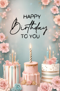 Happy birthday Template 2025 Poster