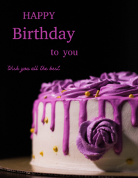 Happy birthday template 2025 Flyer (US Letter)