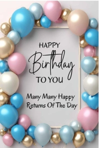 Happy Birthday template 2025 Poster