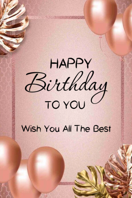Happy Birthday template 2025 Cartaz