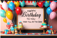 Happy birthday template 2025 Etykieta