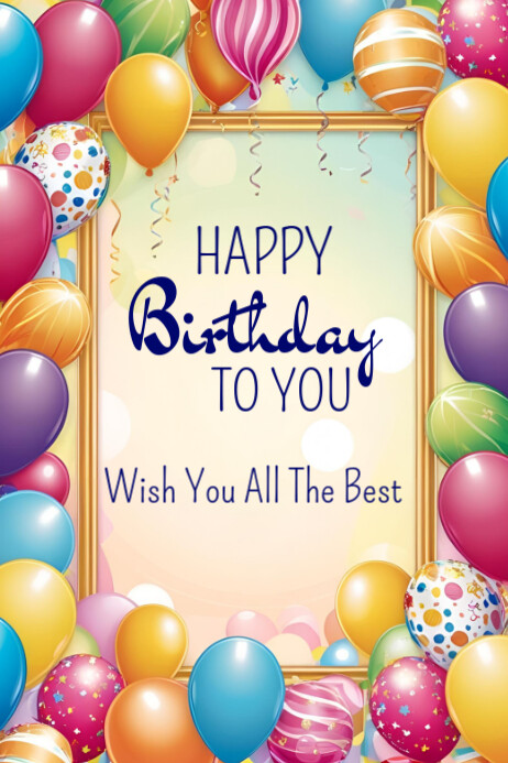 Happy Birthday Template 2025 | PosterMyWall