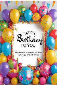Happy Birthday template 2025 Poster
