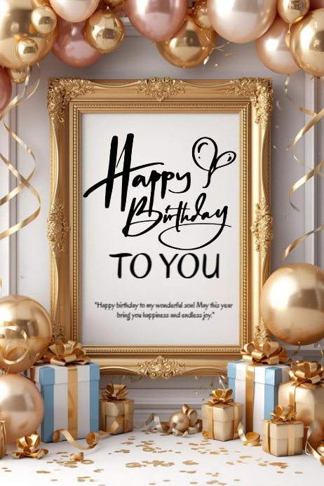 Happy Birthday Template 2025 | PosterMyWall