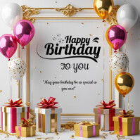 Happy Birthday Template 2025 Instagram Post