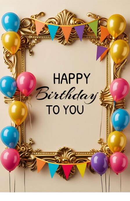 Happy birthday Template 2025 Tabloid