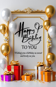 Happy Birthday Template 2025 Tabloide