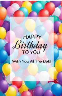 Happy birthday template 2025 小报