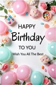 Happy birthday template 2025 โปสเตอร์