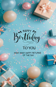 Happy birthday template 2025 小报