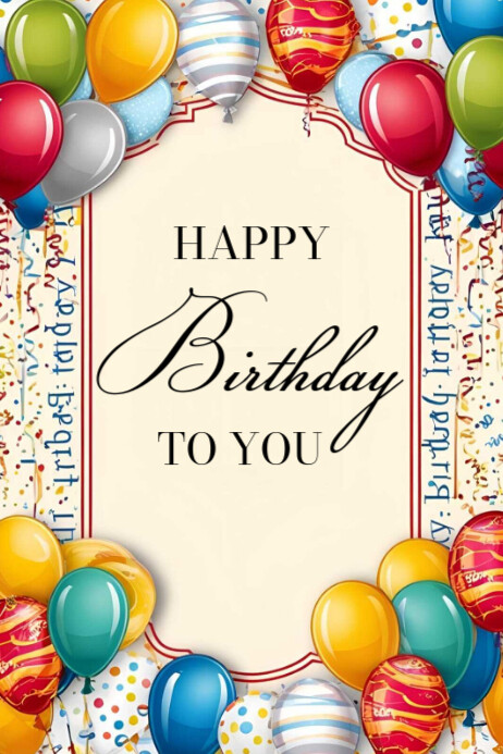 Copy of Happy birthday template 2025 | PosterMyWall