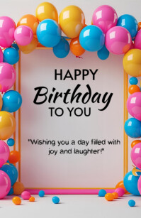 Happy birthday Template 2025 Tabloid (Таблоид)
