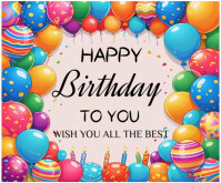 Happy birthday template 2025 Medium Rectangle