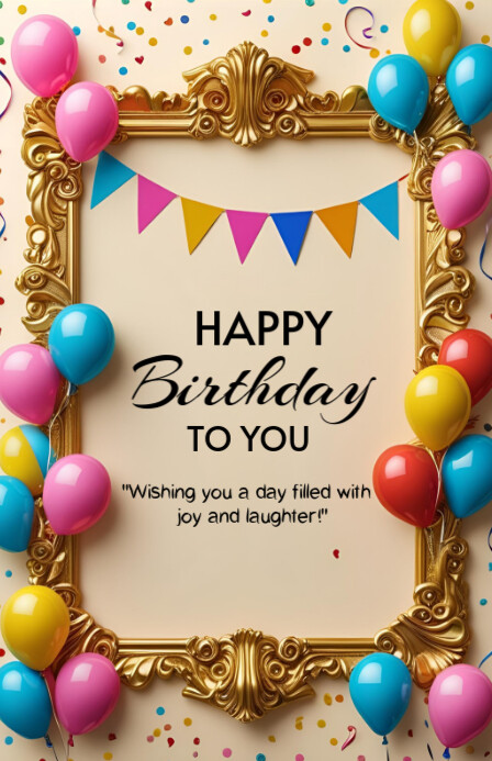 Copy of Happy birthday template 2025 | PosterMyWall