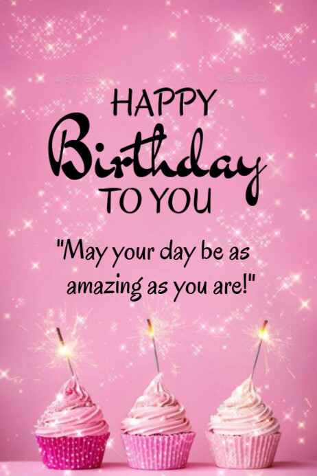 Happy Birthday template 2025 Poster
