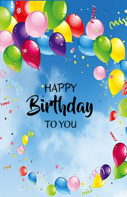 Happy Birthday Template 2025 Tabloid