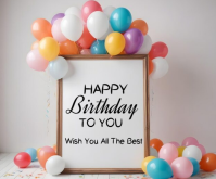 Happy birthday template 2025 中矩形广告