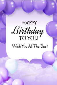 Happy Birthday template 2025 Плакат