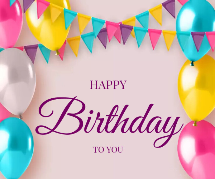 Happy birthday template | PosterMyWall