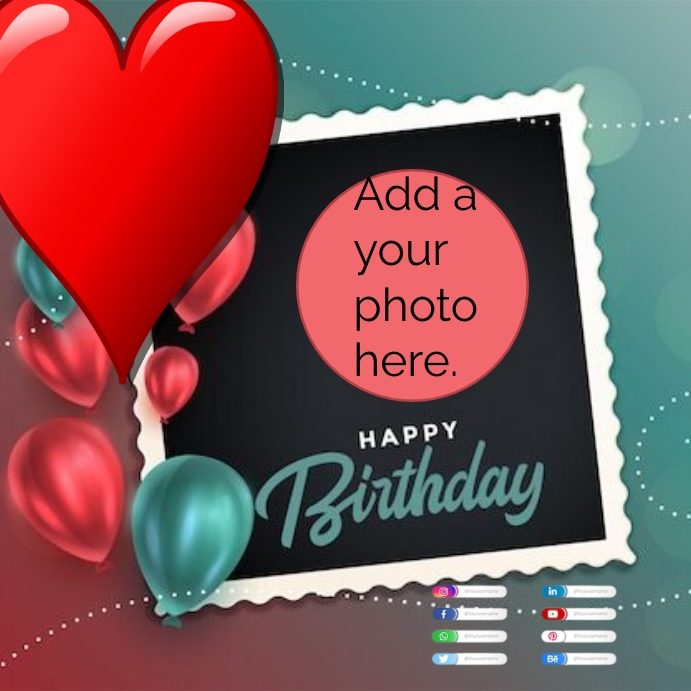 Plantilla de Happy birthday template PosterMyWall