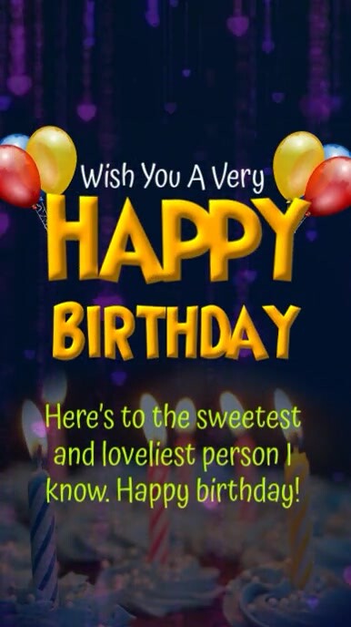 Happy Birthday Template WhatsApp-Status