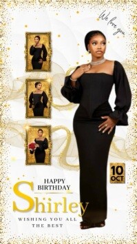 Happy birthday template Instagram Reel