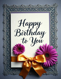 Happy birthday template Flyer (US Letter)