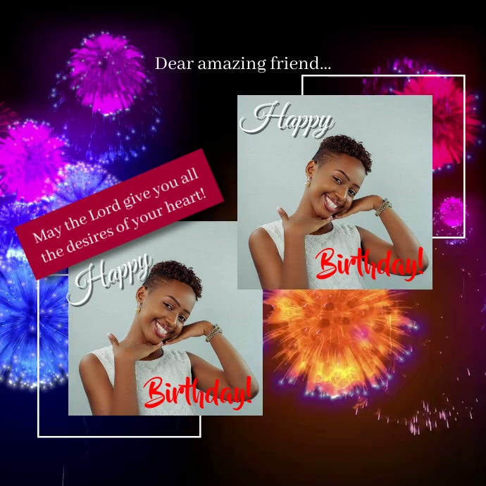 Happy Birthday template | PosterMyWall