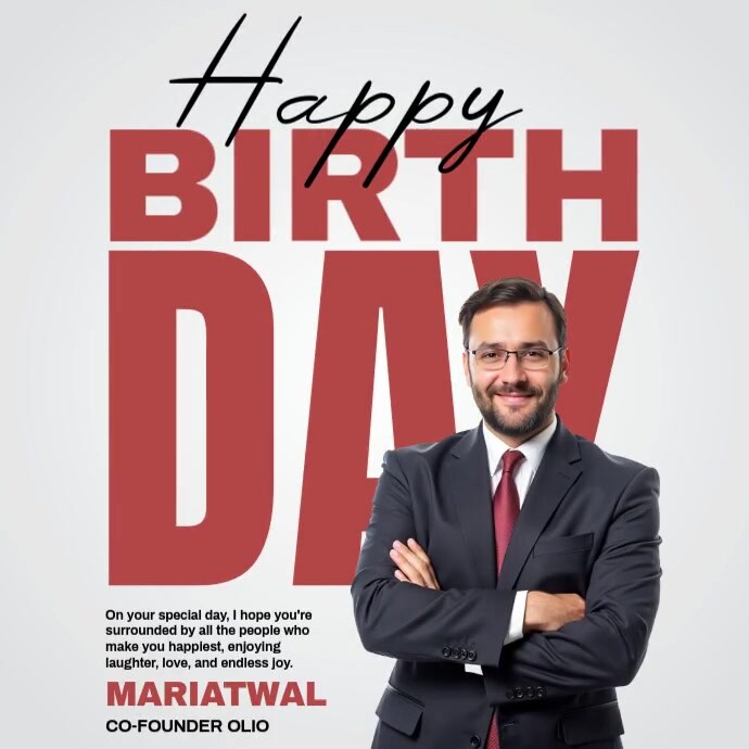 Happy Birthday Template Instagram 帖子