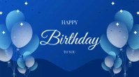 Happy birthday  template Presentation (16:9)