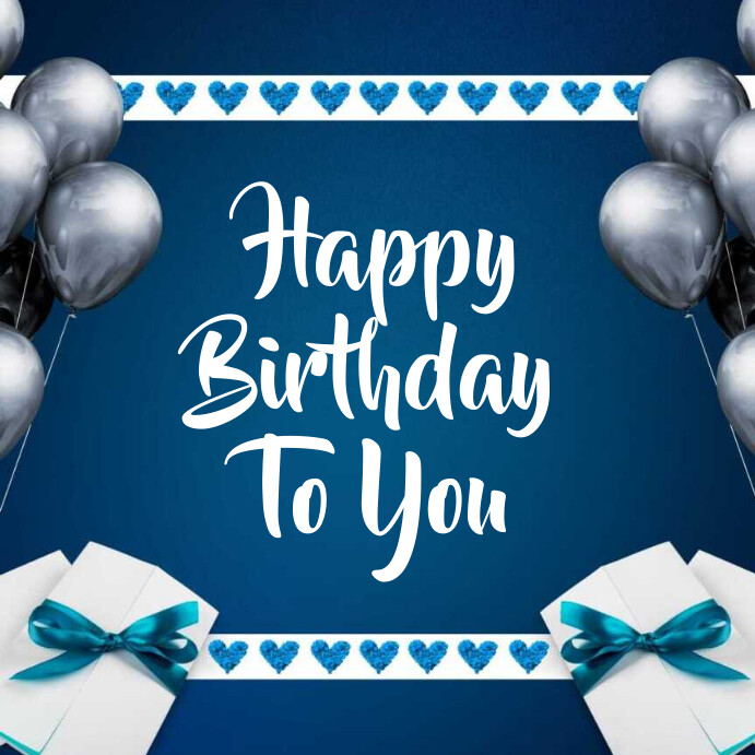 Plantilla de Happy Birthday Template Instagram post 2023 | PosterMyWall