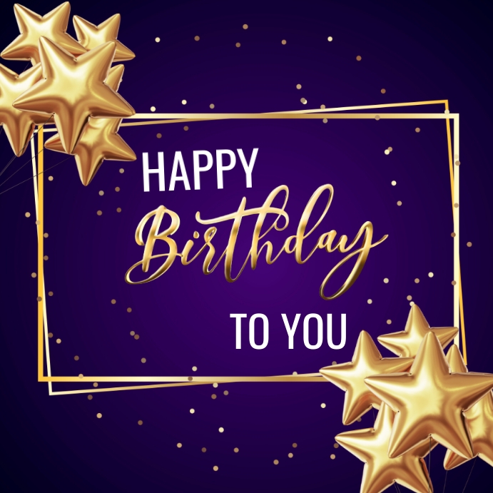 Happy Birthday Template Instagram Post PosterMyWall