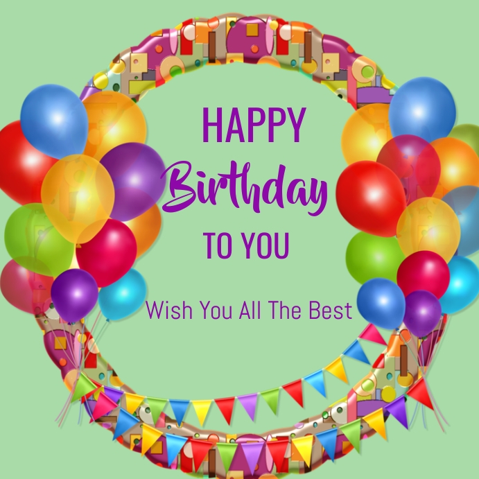 Happy Birthday Template Instagram Post PosterMyWall
