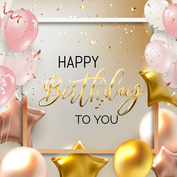 Happy Birthday Template Instagram Post PosterMyWall Happy Birthday Template Instagram Post PosterMyWall